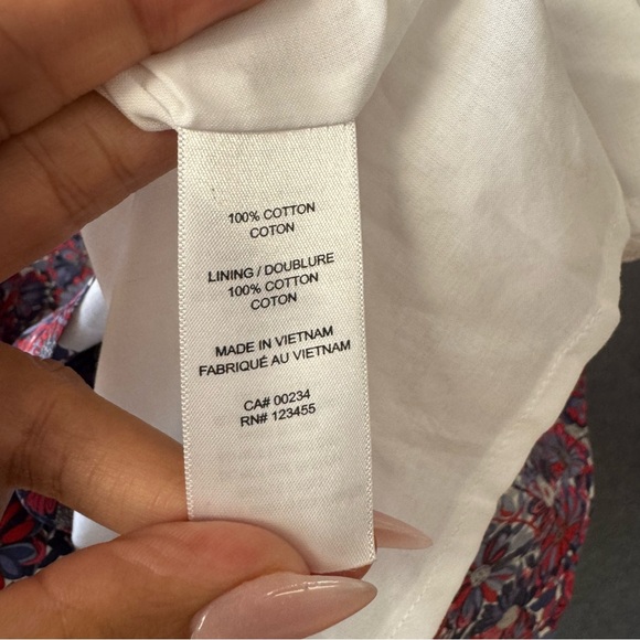 Lord & Taylor Liberty Art Floral Button Up Shirt Dress Size 12 Colorful Cotton - Picture 6 of 10